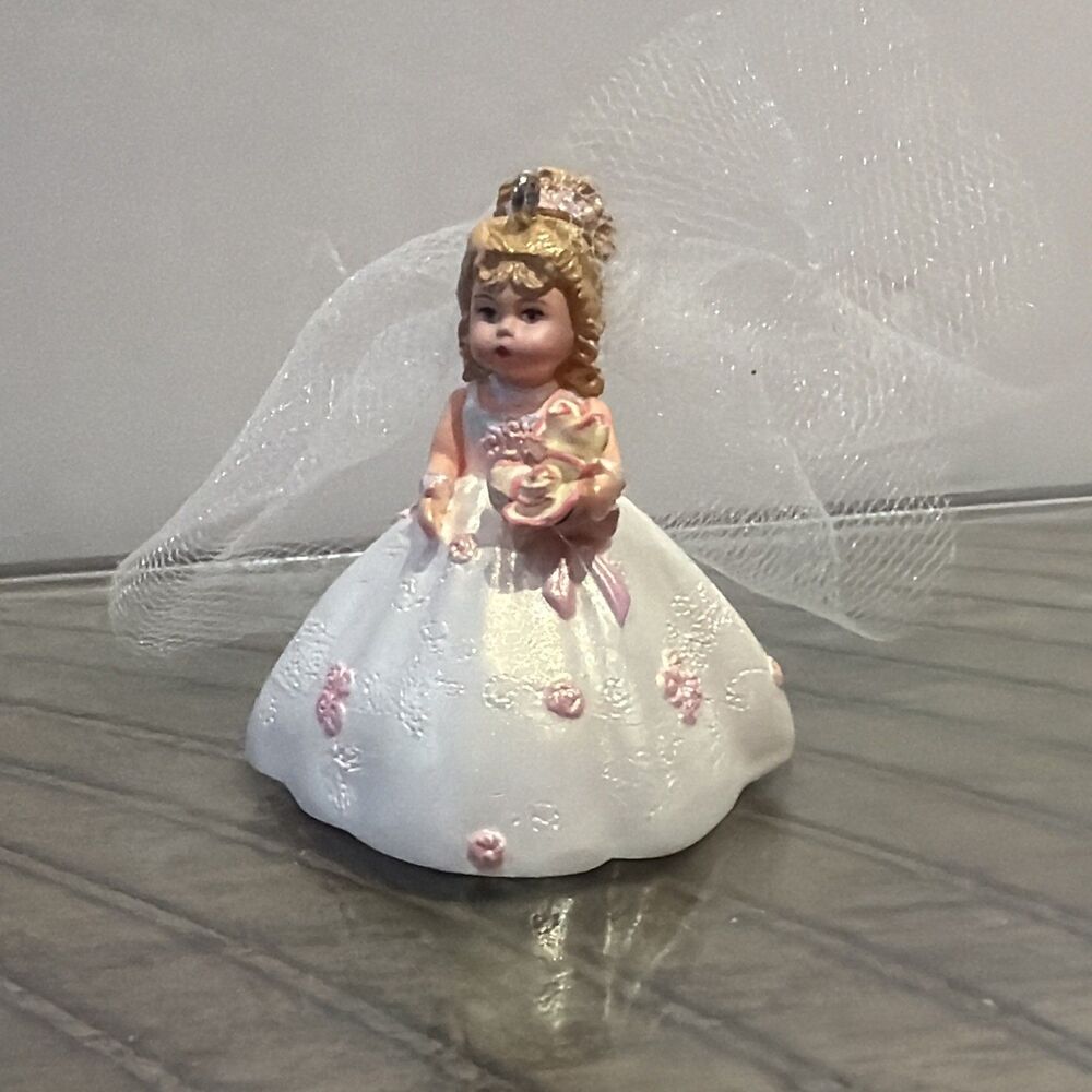 Hallmark Miniature Bride Ornament Rosette Dreams Madame Alexander